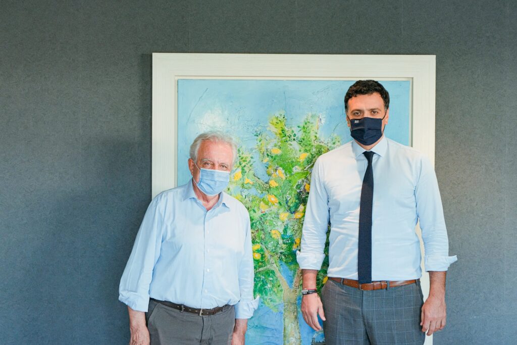 Συνάντηση Κικίλια με τον Σταύρο Μπένο για το σχέδιο ανασυγκρότησης της Β. Εύβοιας