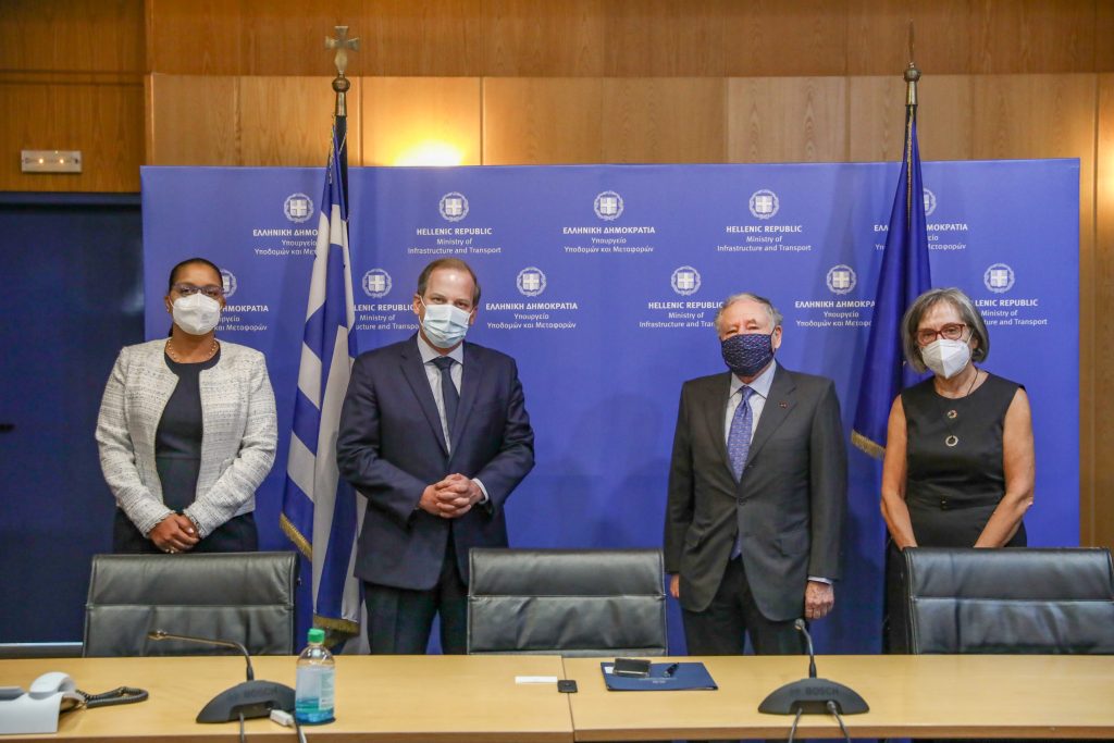 Συνάντηση Κώστα Καραμανλή με τον Ειδικό Εντεταλμένο του Γ.Γ. του ΟΗΕ για την Οδική Ασφάλεια και Πρόεδρο της FIA Jean Todt