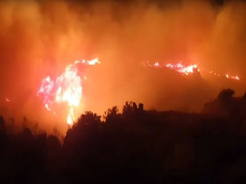 Πυρκαγιά κοντά στο Μαρμάρι της νότιας Εύβοιας