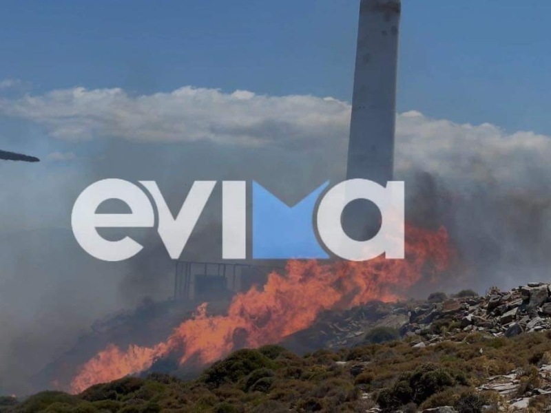 Πυρκαγιά στην Κάρυστο: Μήνυμα εκκένωσης από το 112 στα Μεσοχώρια