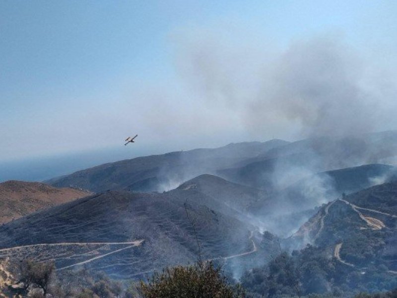 Τέθηκε υπό έλεγχο η φωτιά στο Οροπέδιο Λασιθίου