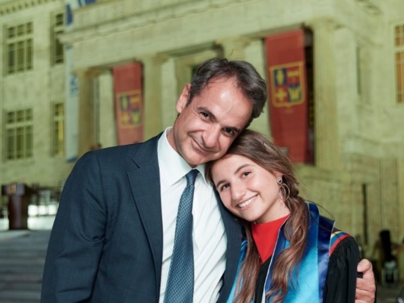 Η τρυφερή ανάρτηση του Κυριάκου για την κόρη του Δάφνη