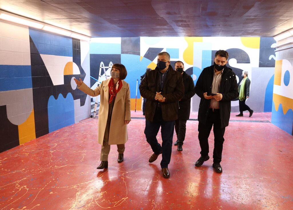 Αυτοψία Πατούλη στην πλήρως ανακαινισμένη υπόγεια διάβαση του Παντείου Πανεπιστημίου