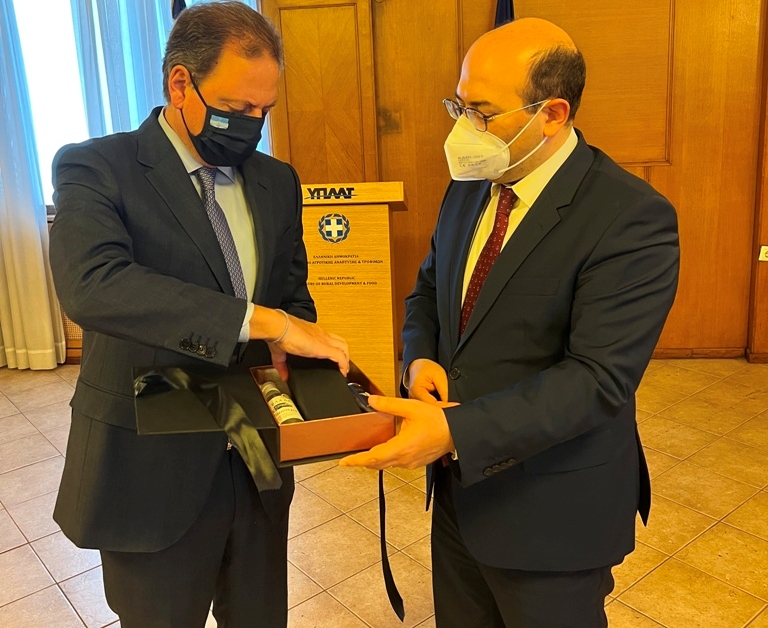 Συνάντηση Λιβανού με τον νέο Πρέσβυ της Αρμενίας στην Ελλάδα, Tigran MKRTCHYAN