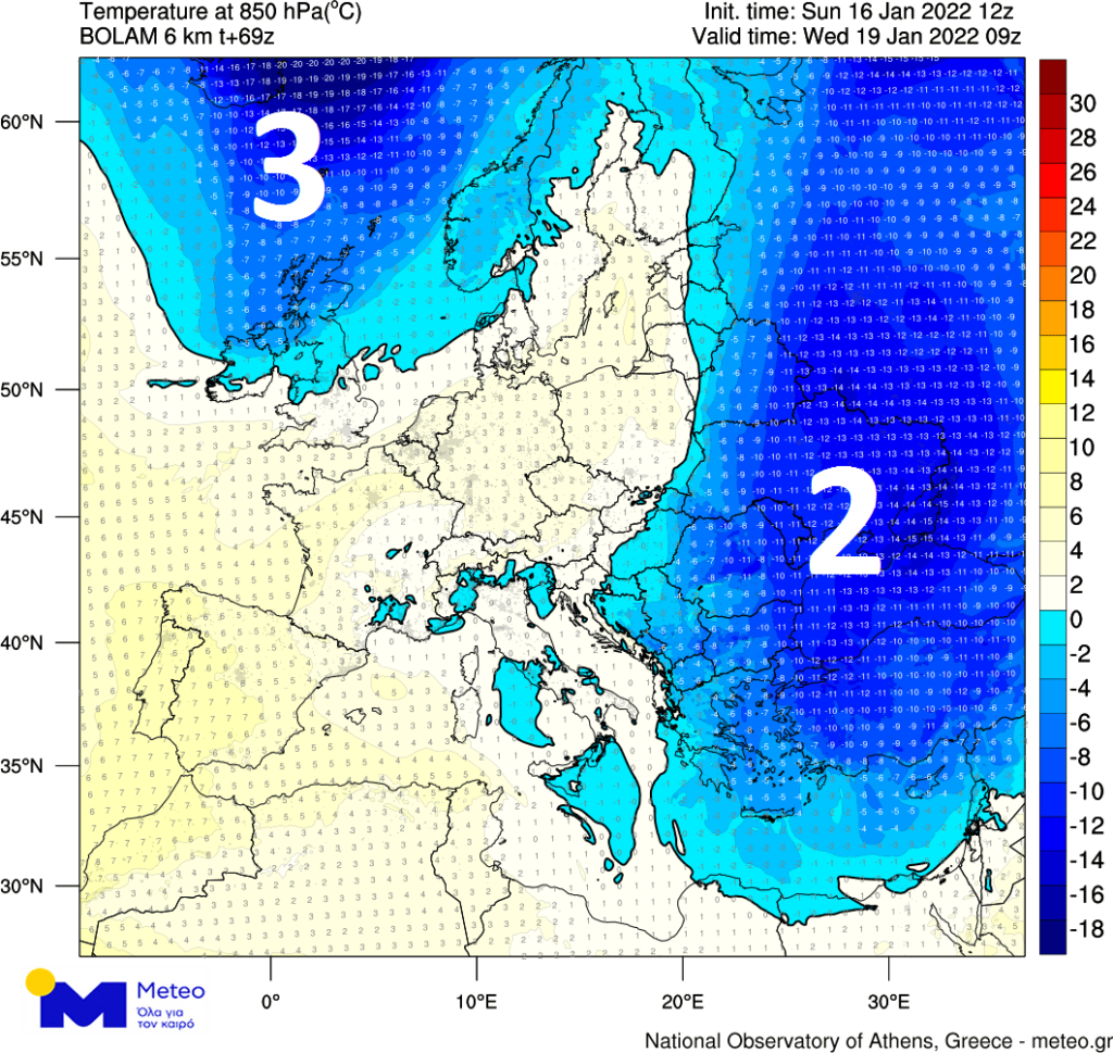 Πολικός αεροχείμαρρος φέρνει δύο κύματα κακοκαιρίας στη χώρα μας!
