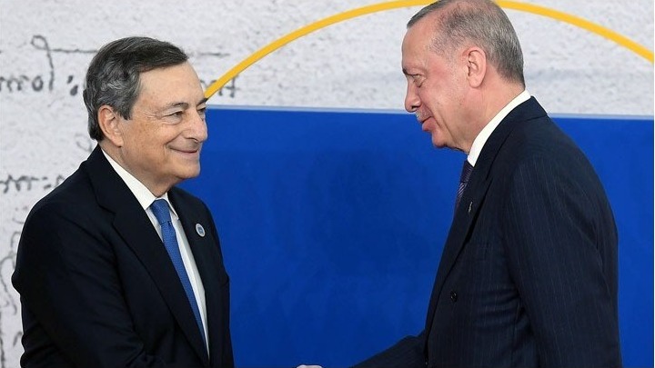 Συνάντηση Ντράγκι-Ερντογάν στο περιθώριο της συνόδου κορυφής του ΝΑΤΟ