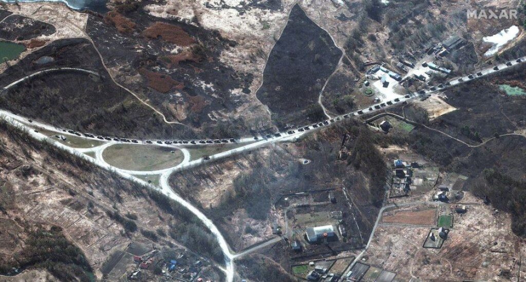 Τεράστιο ρωσικό κονβόι 25 χιλιόμετρα από το κέντρο του Κιέβου!