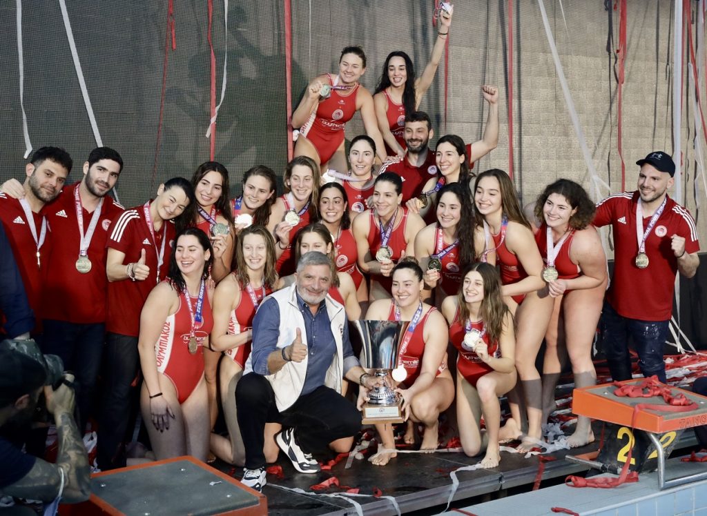 Συγχαρητήρια Πατούλη στην Ομάδα Γυναικών Ολυμπιακού για τη μεγάλη νίκη στο Ευρωπαϊκό πρωτάθλημα Πόλο