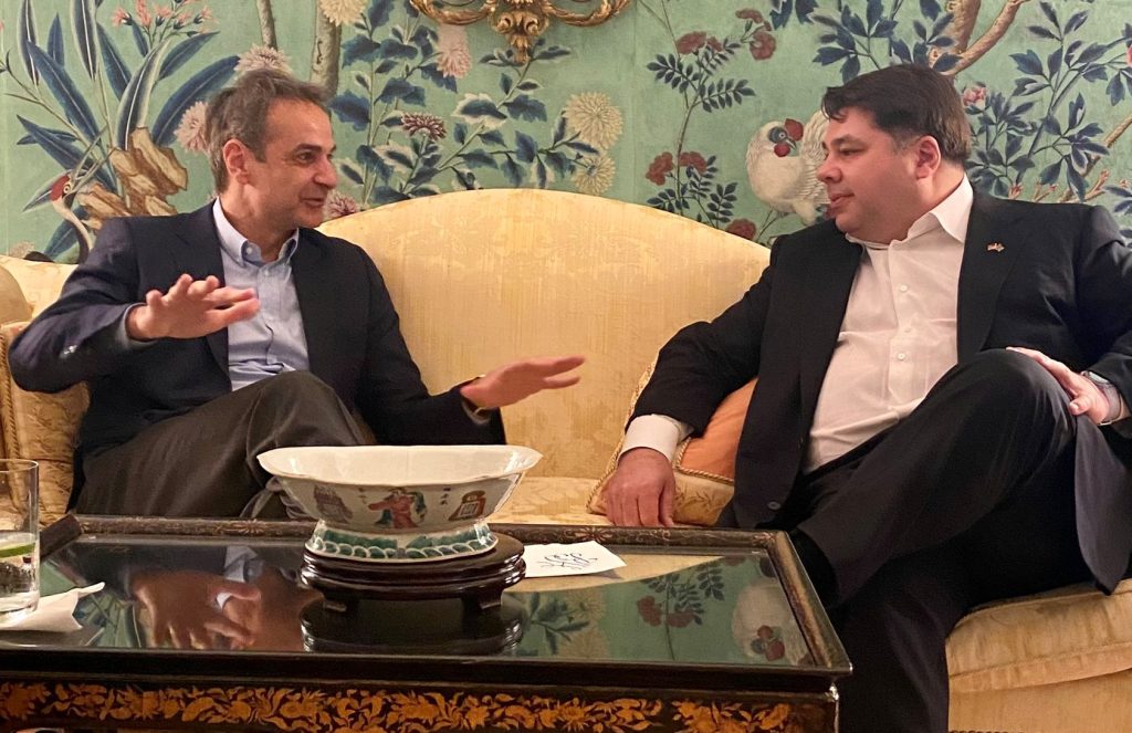 Στο… γαλανόλευκο Blair House ο Μητσοτάκης (ΦΩΤΟ)