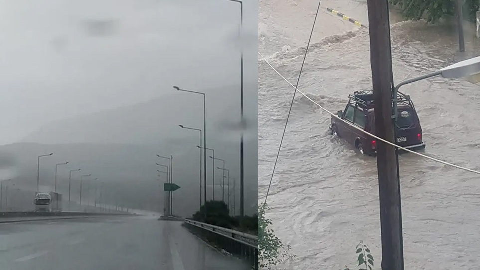 Λάρισα: Ζημιές από την κακοκαιρία σε περιοχές του Νομού