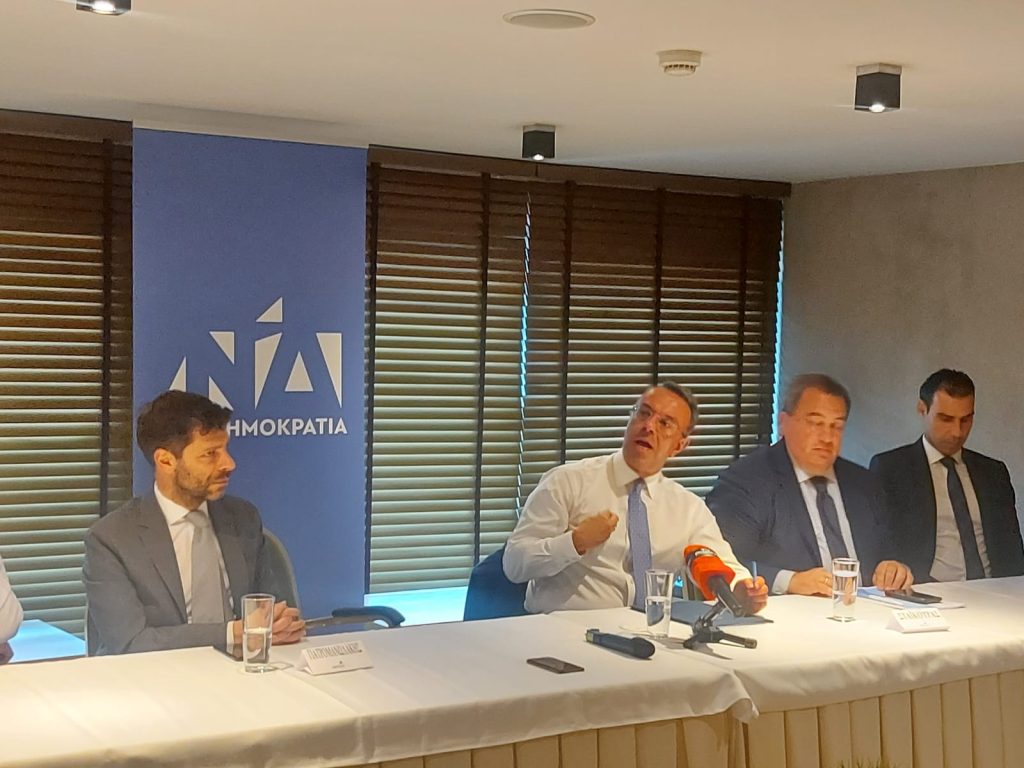 Επίσκεψη κυβερνητικού κλιμακίου και βουλευτών της Ν.Δ. στο Νομό Ροδόπης με επικεφαλής τον Χρήστο Σταϊκούρα