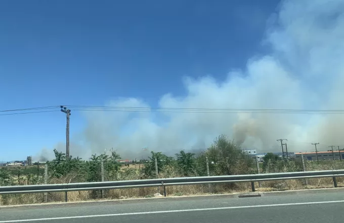 Φωτιά στο Σχηματάρι: Βελτιωμένη εικόνα στο μέτωπο της πυρκαγιάς