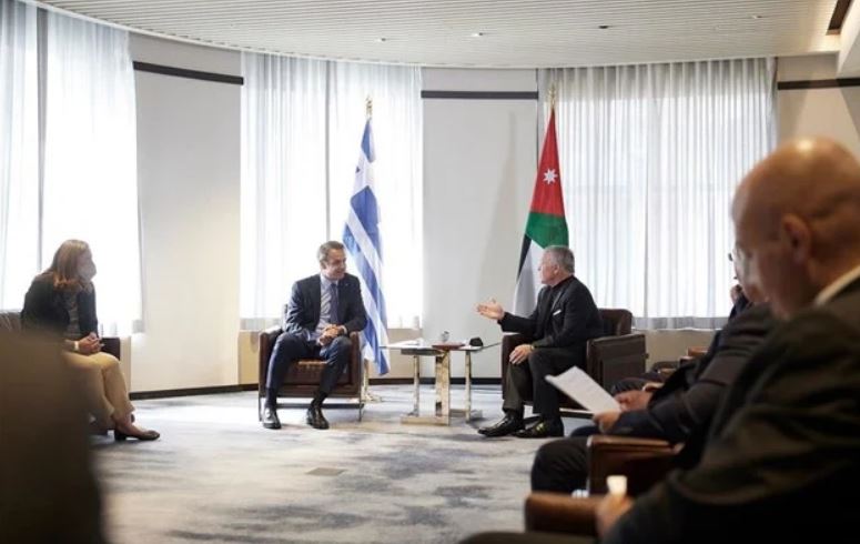 Συνάντηση Μητσοτάκη – Βασιλιά Αμπντάλα: Ενημέρωση για την τουρκική προκλητικότητα