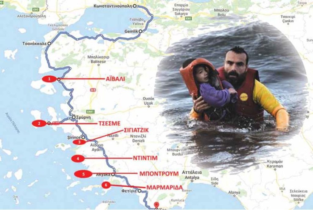 Έρευνα «Π»: Ο Ερντογάν πίσω από τα «δρομολόγια θανάτου» – Τα 6 ορμητήρια στα μικρασιατικά παράλια