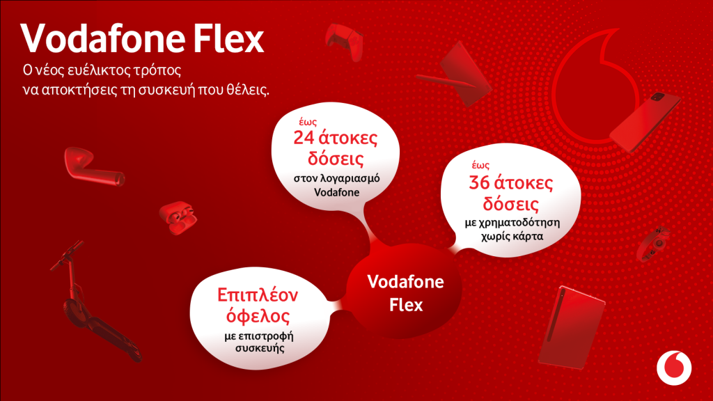 Vodafone Flex: O νέος ευέλικτος τρόπος να αποκτούν όλοι τα προϊόντα τεχνολογίας που θέλουν, στην τιμή που επιλέγουν