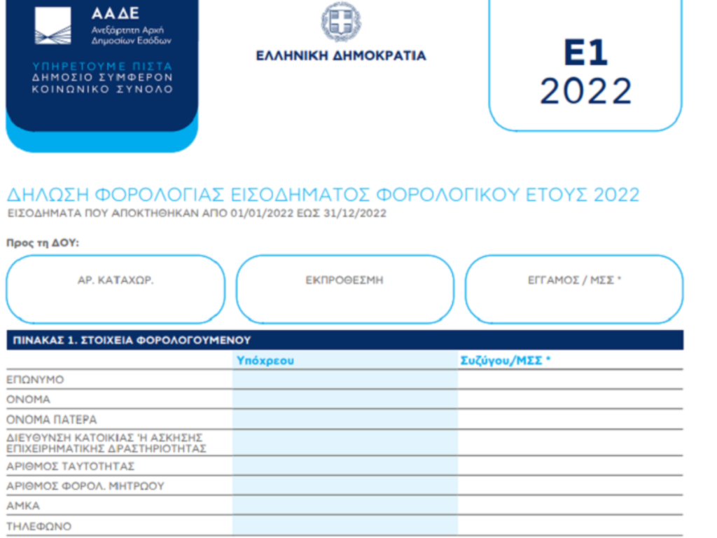 Ξεκίνησαν οι φορολογικές δηλώσεις – Τι πρέπει να γνωρίζετε ώστε να αποφύγετε λάθη