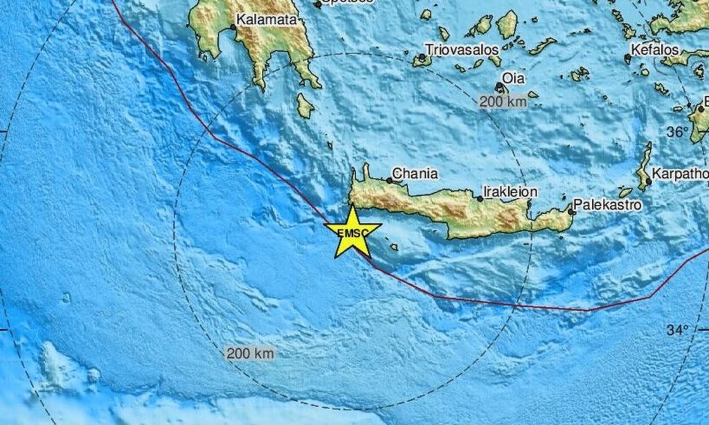 Μεταμεσονύχτια ρίχτερ στην Κρήτη