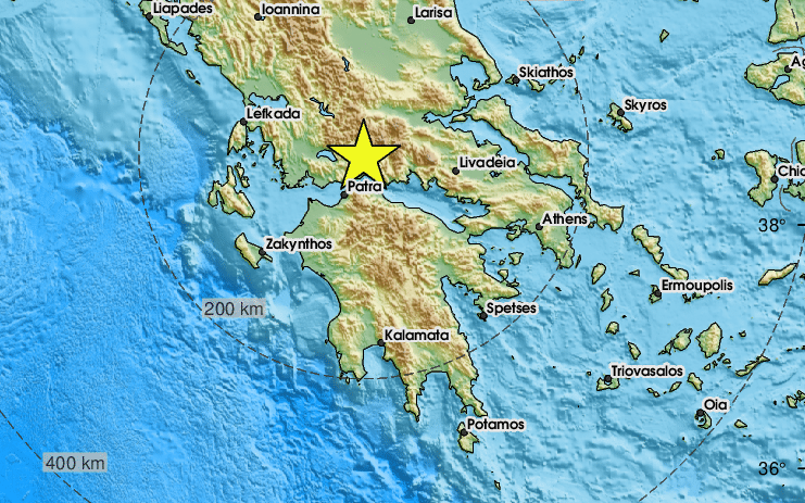 4,5 Ρίχτερ αναστάτωσαν την Αιτωλοακαρνανία