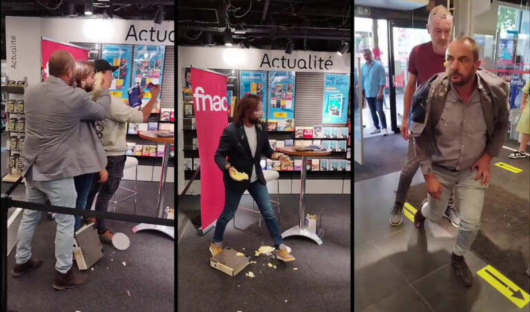 Επίθεση με… τάρτα σε Βέλγο πολιτικό! (BINTEO)