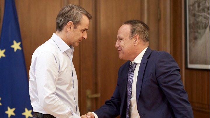 Συνάντηση Μητσοτάκη με τον νεοεκλεγέντα δήμαρχο Θεσσαλονίκης, Στέλιο Αγγελούδη