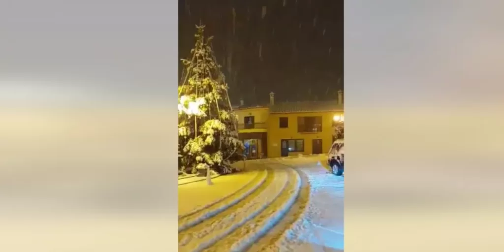 Στα λευκά οι ορεινές περιοχές στην Χαλκιδική (VIDEO)