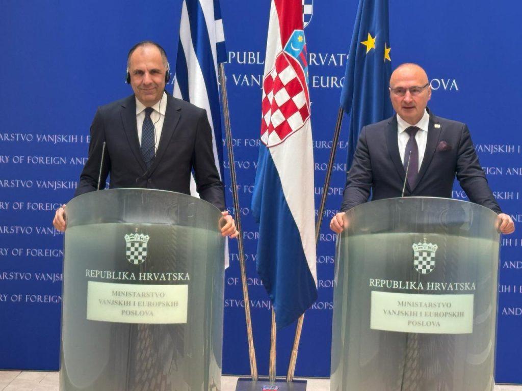 «Κοινή βούληση Ελλάδας-Κροατίας για ενταξιακές διαπραγματεύσεις της Βοσνίας–Ερζεγοβίνης» τονίζει από το Ζάγκρεμπ ο Γεραπετρίτης
