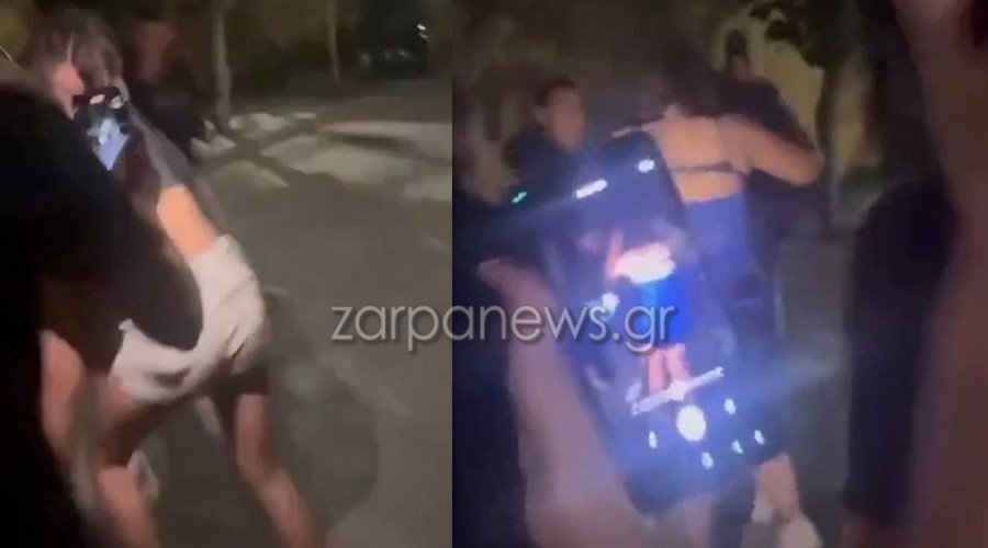 Άγριο ξύλο μεταξύ κοριτσιών στα Χανιά με την παρέα να… τραβάει βίντεο!