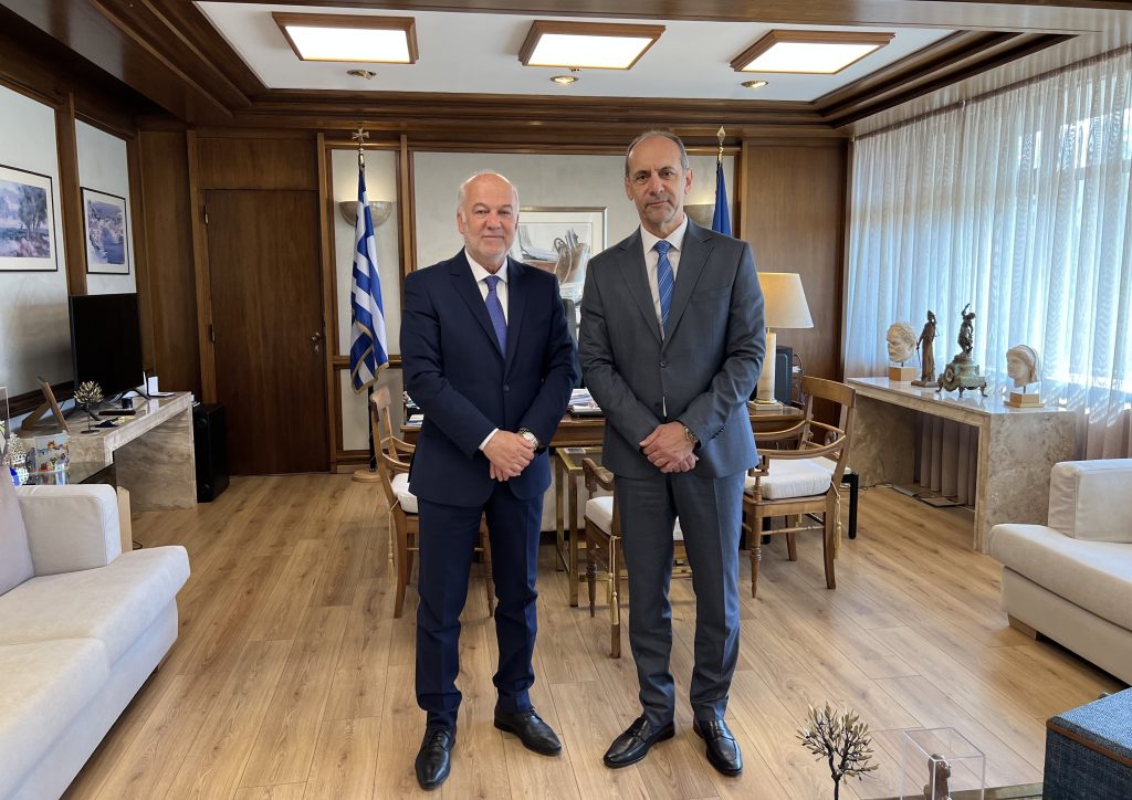 Συνάντηση Φλωρίδη με τον Υπ Δικαιοσύνης και Δημοσίας Τάξεως της Κυπριακής Δημοκρατίας Μ. Χαρτσιώτη