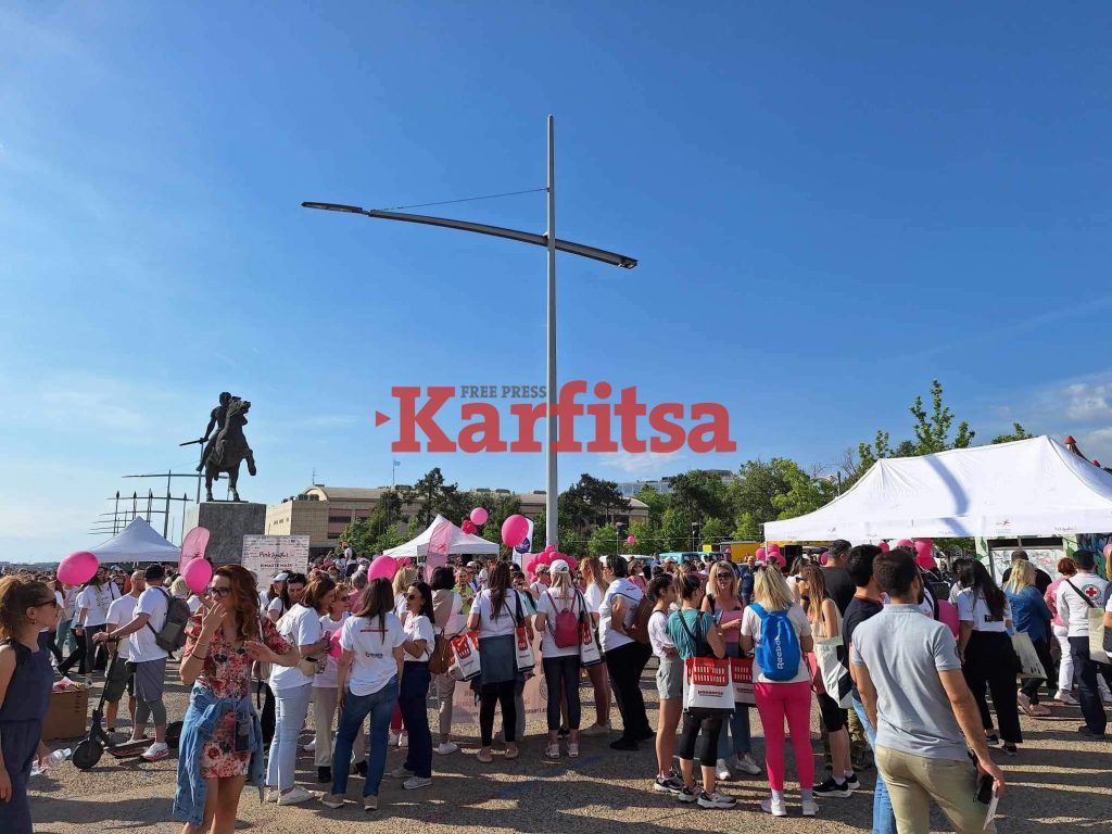 «Ροζ» η Νέα Παραλία Θεσσαλονίκης για το Pink Together κατά του καρκίνου του μαστού (ΦΩΤΟ+Video)