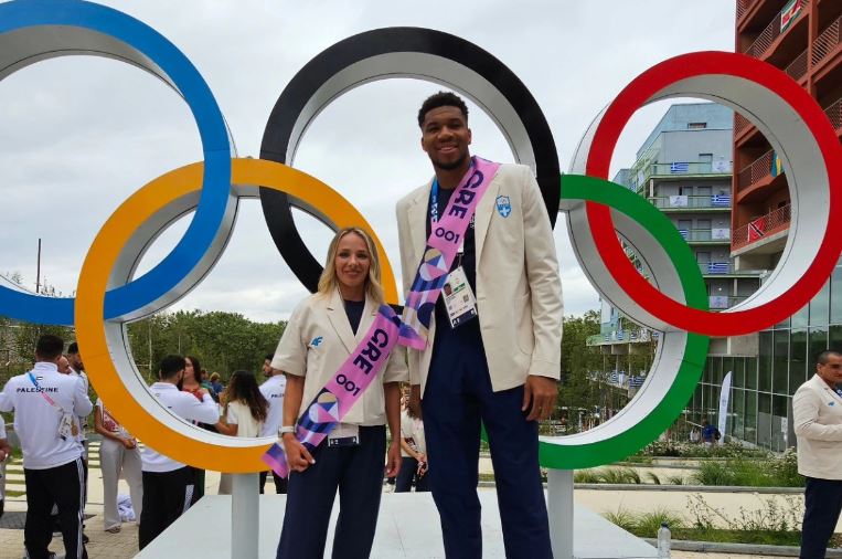 Γιάννης και Αντιγόνη ποζάρουν στους Ολυμπιακούς Κύκλους (PHOTO)