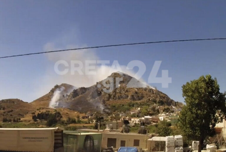 Συναγερμός για πυρκαγιά στο Ηράκλειο (PHOTO)