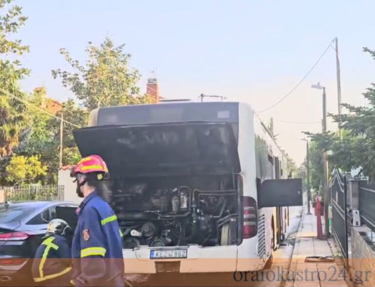 Πυρκαγιά σε ΚΤΕΛ στο Ωραιόκαστρο Θεσσαλονίκης (VIDEO)