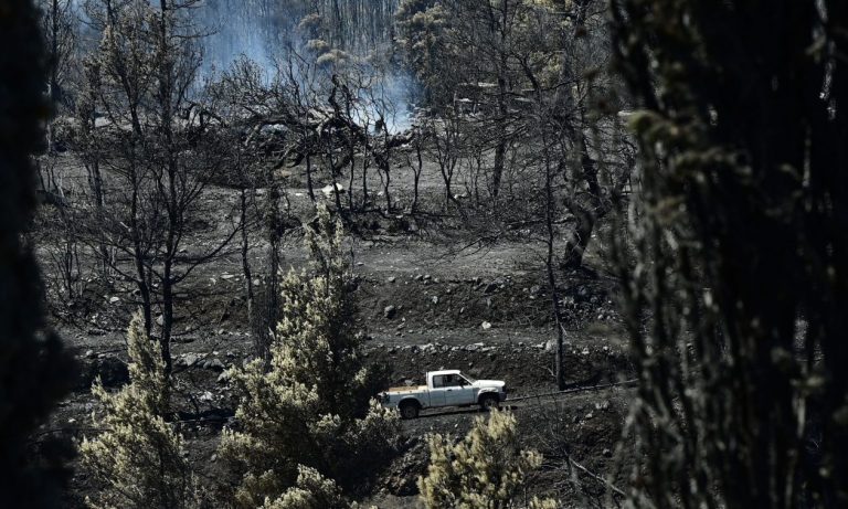Φωτιά στην Αττική: Αποκαρδιωτική η εικόνα από ψηλά (video)