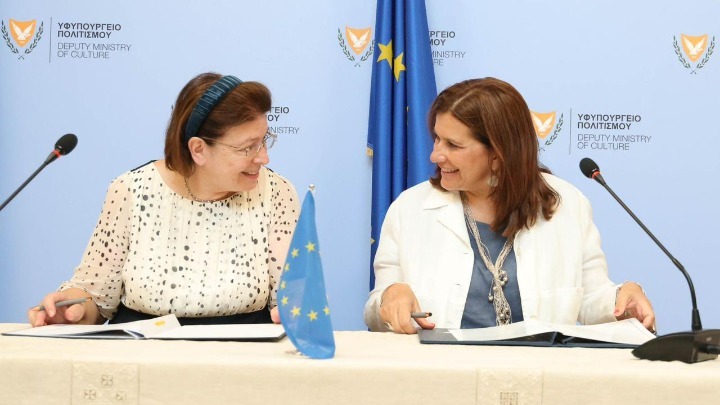 Υπογράφηκε η πρώτη Συμφωνία Πολιτιστικής Συνεργασίας μεταξύ Ελλάδας και Κύπρου