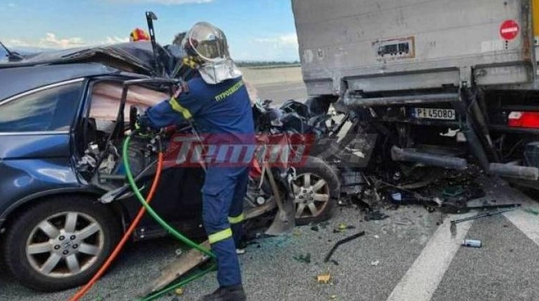 Τροχαίο στην Αθηνών-Πατρών με 2 νεκρούς