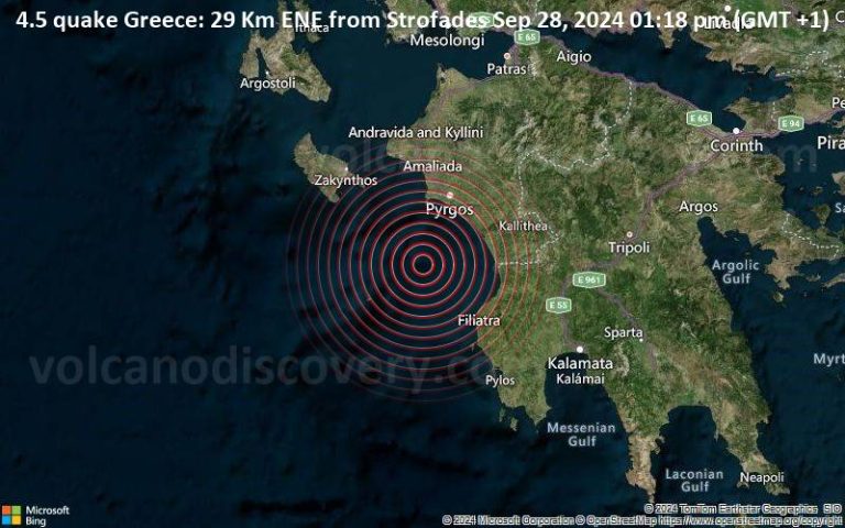4,4 ρίχτερ αναστάτωσαν τους Στροφάδες