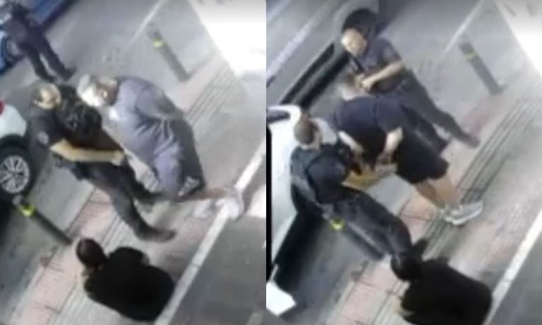 Η στιγμή της σύλληψης του 39χρονου με το όπλο και τα εκρηκτικά στη Σωκράτους (VIDEO & PHOTOS)