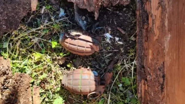 Βρέθηκαν χειροβομβίδες του 1940 σε γκρεμισμένο σπίτι στο Πήλιο