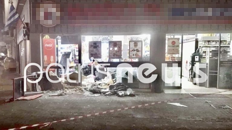 Σήκωσαν… κυριολεκτικά ΑΤΜ σε σούπερ μάρκετ στη Γαστούνη (VIDEO)
