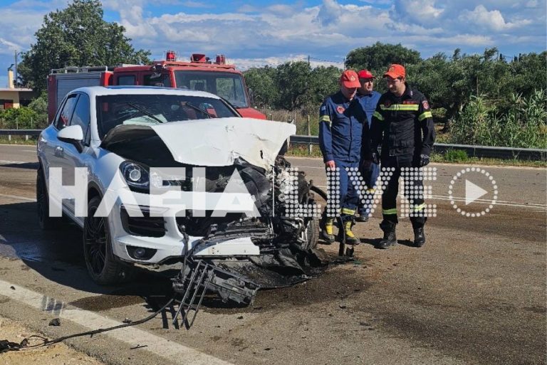 Τρεις τραυματίες σε σύγκρουση Πόρσε με τρακτέρ! (VIDEO)
