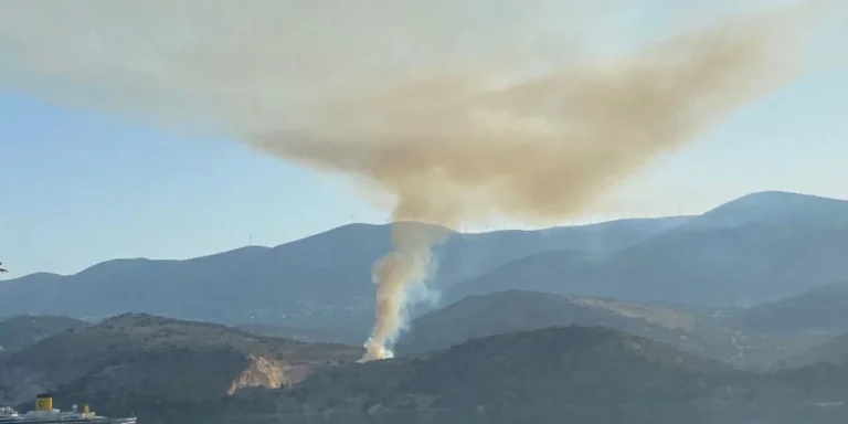 Φωτιά σε χώρο απορριμμάτων στην Κεφαλονιά – Μήνυμα του 112 στους κατοίκους