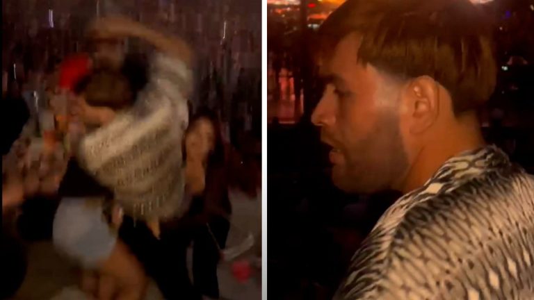Την έδειρε επειδή του έχυσε το ποτό της πάνω του κατά… λάθος! (video)
