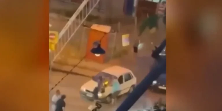Οδηγοί στον Κολωνό πιάστηκαν στα χέρια πάνω σε σιδηροδρομική διάβαση (video)