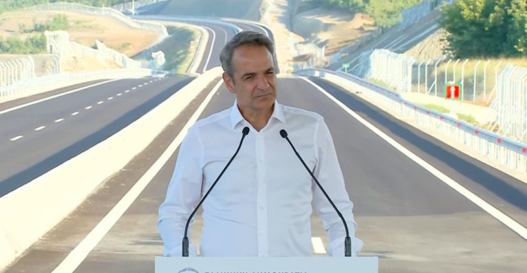 Ο Μητσοτάκης εγκαινίασε τον Ε-65: «Η Ελλάδα της στασιμότητας, των ημιτελών έργων ανήκει στο παρελθόν»