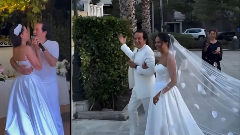 Παντρεύτηκε η κόρη του Πασχάλη, Ζηνοβία – Η συγκινητική στιγμή που ο πατέρας της την παρέδωσε στον γαμπρό