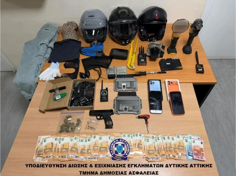 Σπείρα έκλεβε αυτοκίνητα και ακριβές μηχανές στην Αττική – Οκτώ συλλήψεις και 23 κλοπές